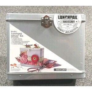Basic Grey Lunchpail Scrapbook Album Kit ~ NIP